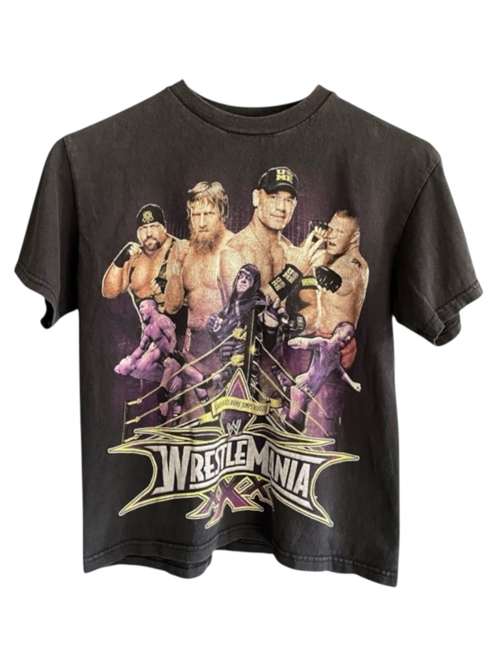WrestleMania (XXX) 30 T-Shirt Youth Size 12 John Cena Daniel Bryan New Orleans
